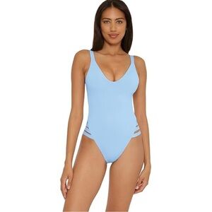 NWT Becca One Piece Light Blue